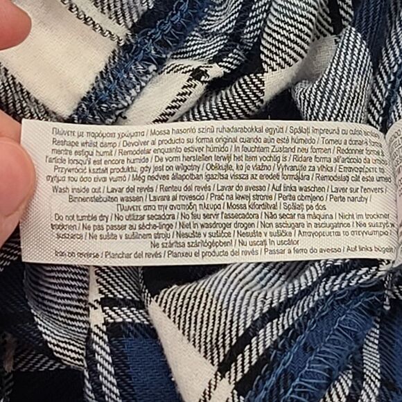 Primark Men's Blue Plaid Cotton Pajama Pants L - Picture 11 of 11